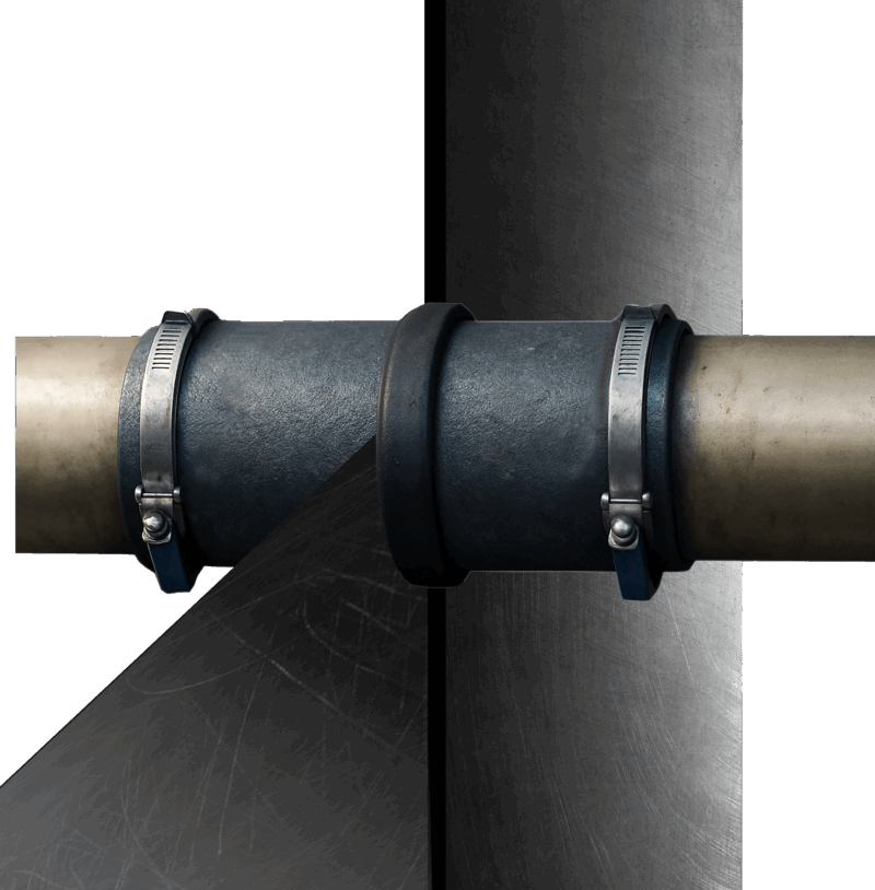 FireSeal Marine Wrap fitted around a pipe penetration
