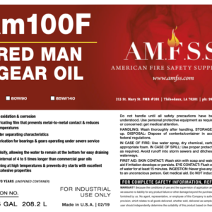 Am100F - Red Man Gear Oil (5 GaL)
